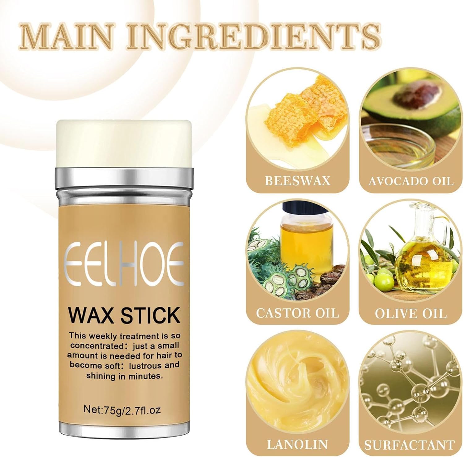 Miniatura 5 de Barra cera fijadora anti friz FK23D-132